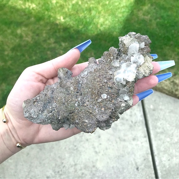 Dogtooth Calcite & Pyrite in Matrix ✨ - Picture 3 of 10
